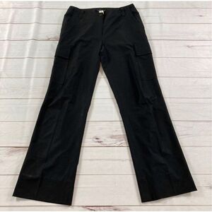 Theory Black Bootcut Cargo Trouser Pants Size 10